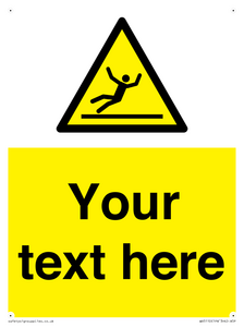 Custom Figure Slipping Sign